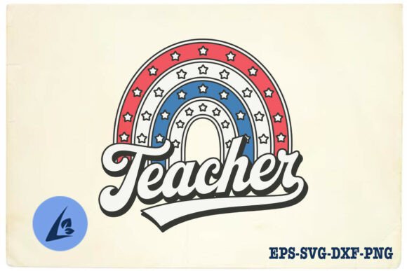 American Teacher 4th July USA SVG