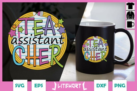 Assistant Teacher Paper and Pencil SVG: Graphics and Crafts in Action
