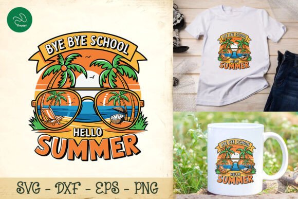 Bye Bye School Hello Summer Squad SVG
