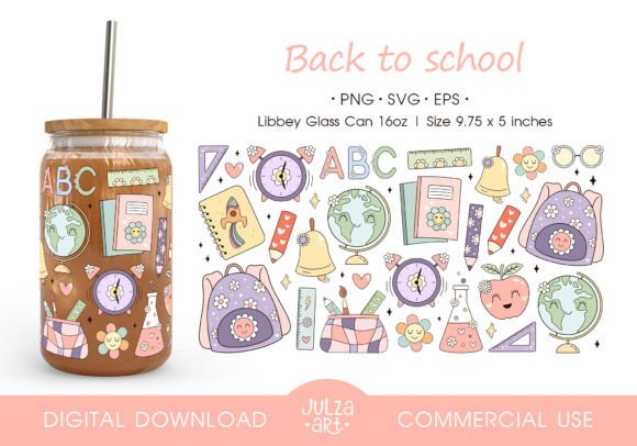 Groovy School Glass Can Wrap Graphics