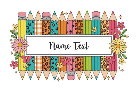 Teacher Name Sublimation Graphics and Crafts