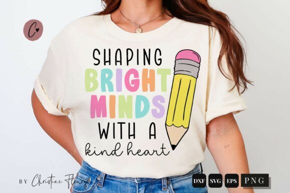 Teacher Shaping Bright Minds PNG SVG – Graphics and Crafts
